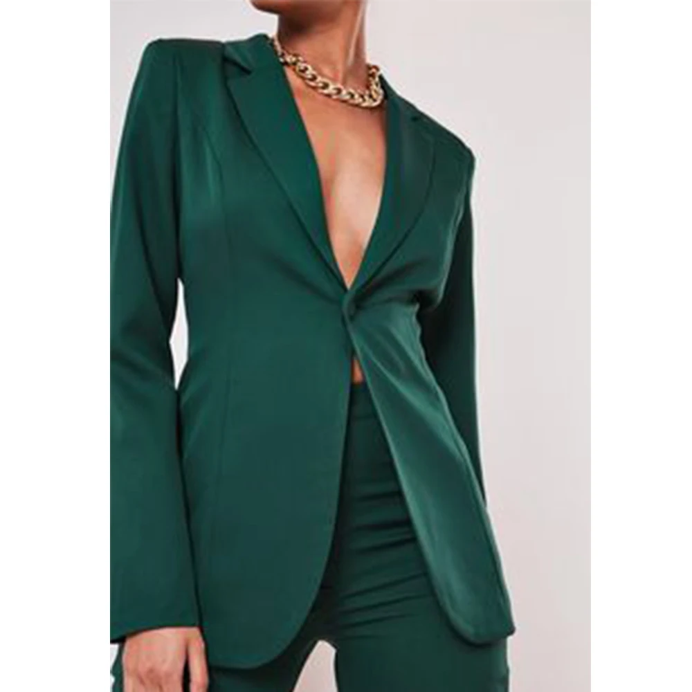 High Quality Women's Suit Two Piece Serge Casual Street Fashion Single Breasted New in Matching Sets to Dress Luxury Blazers