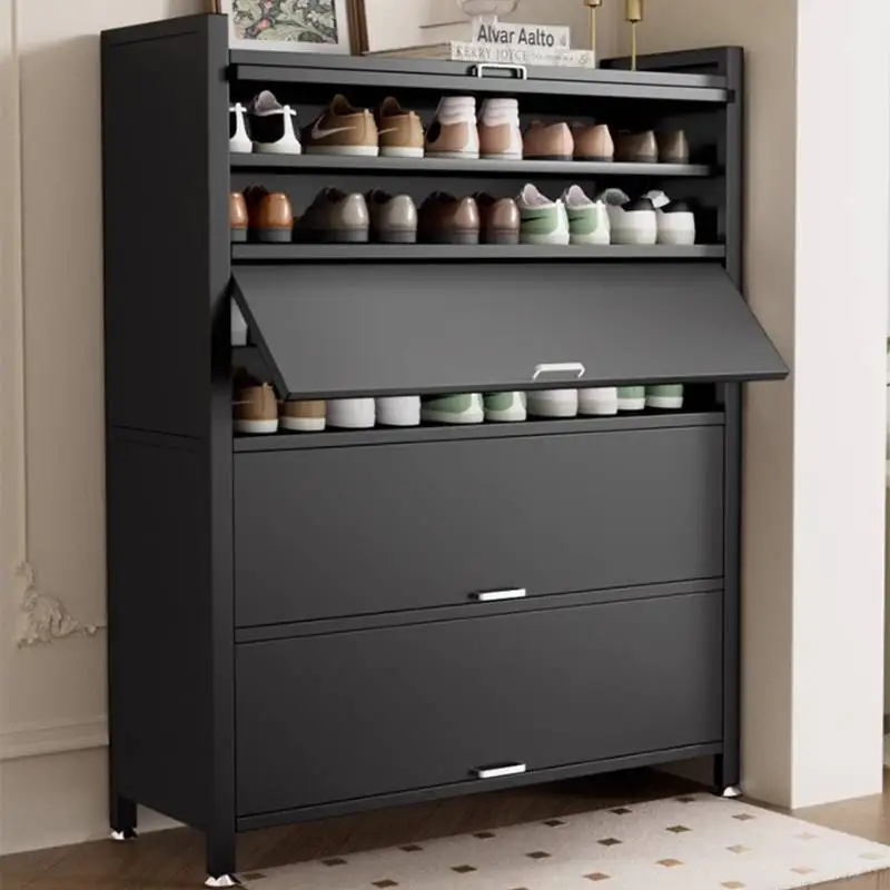 تخزين خزانة الأحذية الشمال تصميم الحد الأدنى شقق الممر خزانة خذاء المنظمون مدخل Szafka Na Buty الأثاث #2