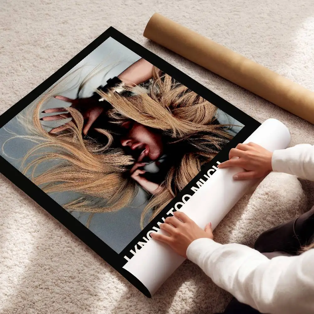 Ellie G-Goulding Poster Album Art Cover Songs Rap Pop Singer Band Wall Waterproof Paper Sticker For Living Room Home Decor