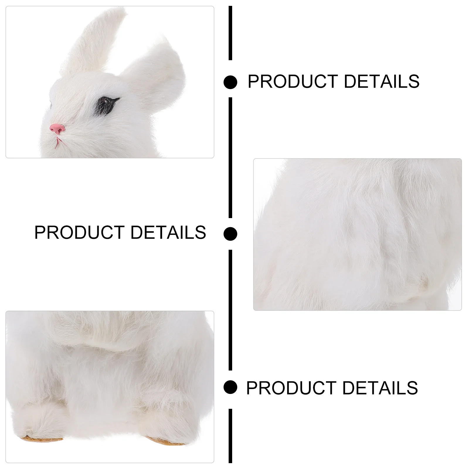 

Realistic Rabbit nament Faux Bunny Statue Elegant L Decor Home Decor Bedroom Garden Office