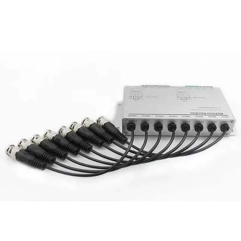 8Channels BNC to UTP Cat5/6 Adapter for CCTV Camera 720P 1080P DVR 8CH HD CVI TVI AHD Passive Balun Transceiver