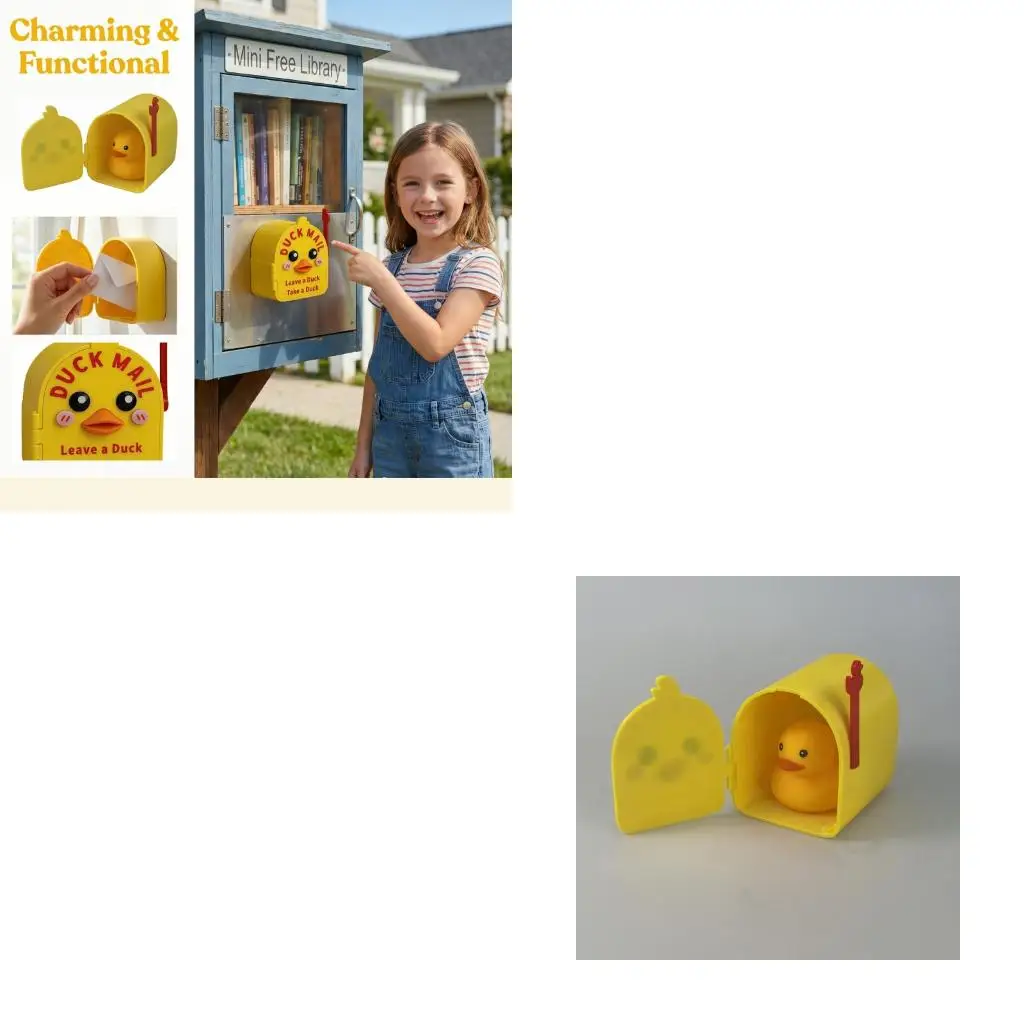 Mini 3D Printed Duck Mailbox For Cruise Ship Door Door Decoration For Family Sailor Kids Cabin Wall Pool