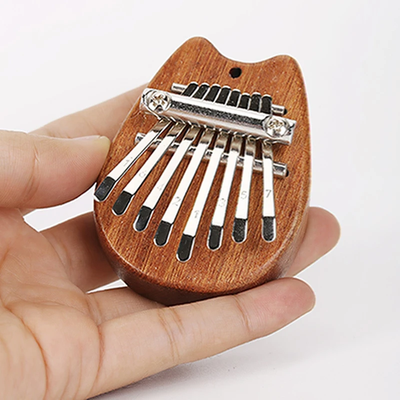  8 Key Mini Wooden Kalimba High Quality Exquisite Finger Thumb Piano Marimba Musical Good Accessory Pendant Gift