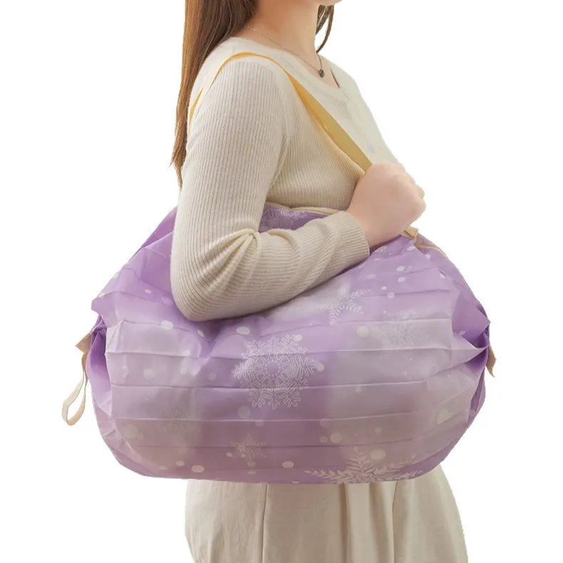 borsa per la spesa ecologica per supermercato, grande borsa per la spesa portatile ispessita a spalla da viaggio