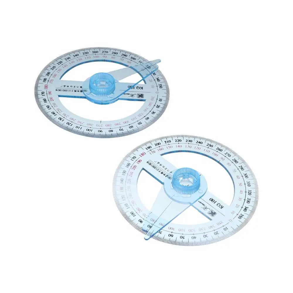 

Durable Geometry Swing Arm Full Circle Math Office Goniometer Protractor Measuring tools Pointer Angle Ruler