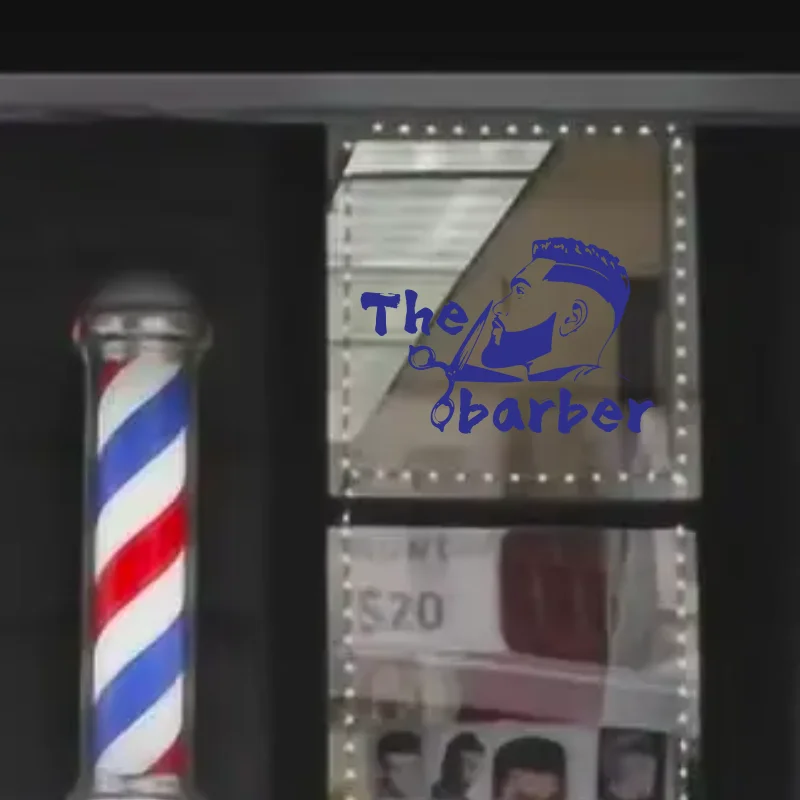 Selbst klebende Kunst Wandbild Vinyl Wanda uf kleber für Wohnkultur "der Friseur" Schere perfekt für Friseur Wand dekoration #59