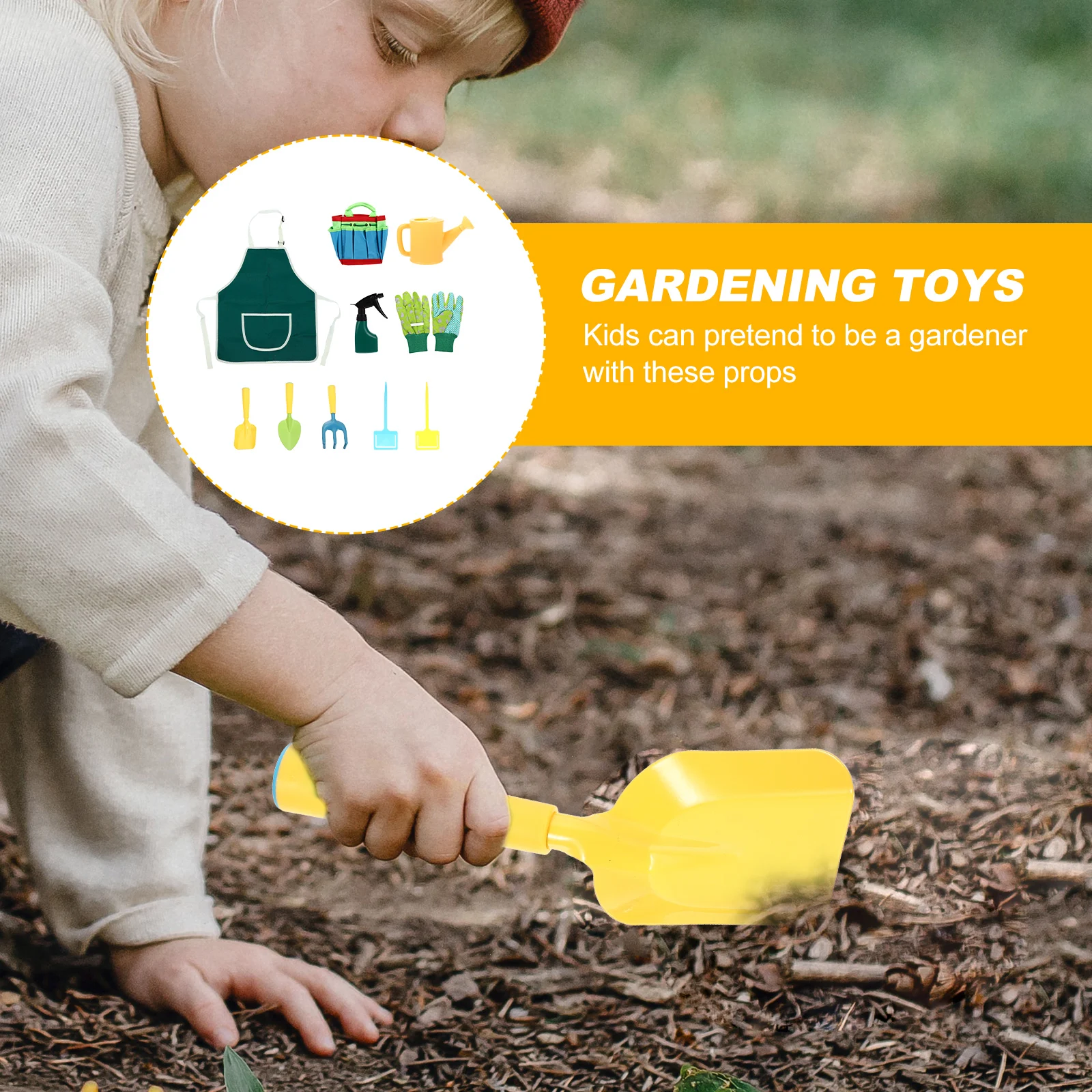 

Simulation Gardening Toys Set For Kids Shovel Rake Watering Pot Bag Complete Tools For Children Pretend Play And Fun Experience