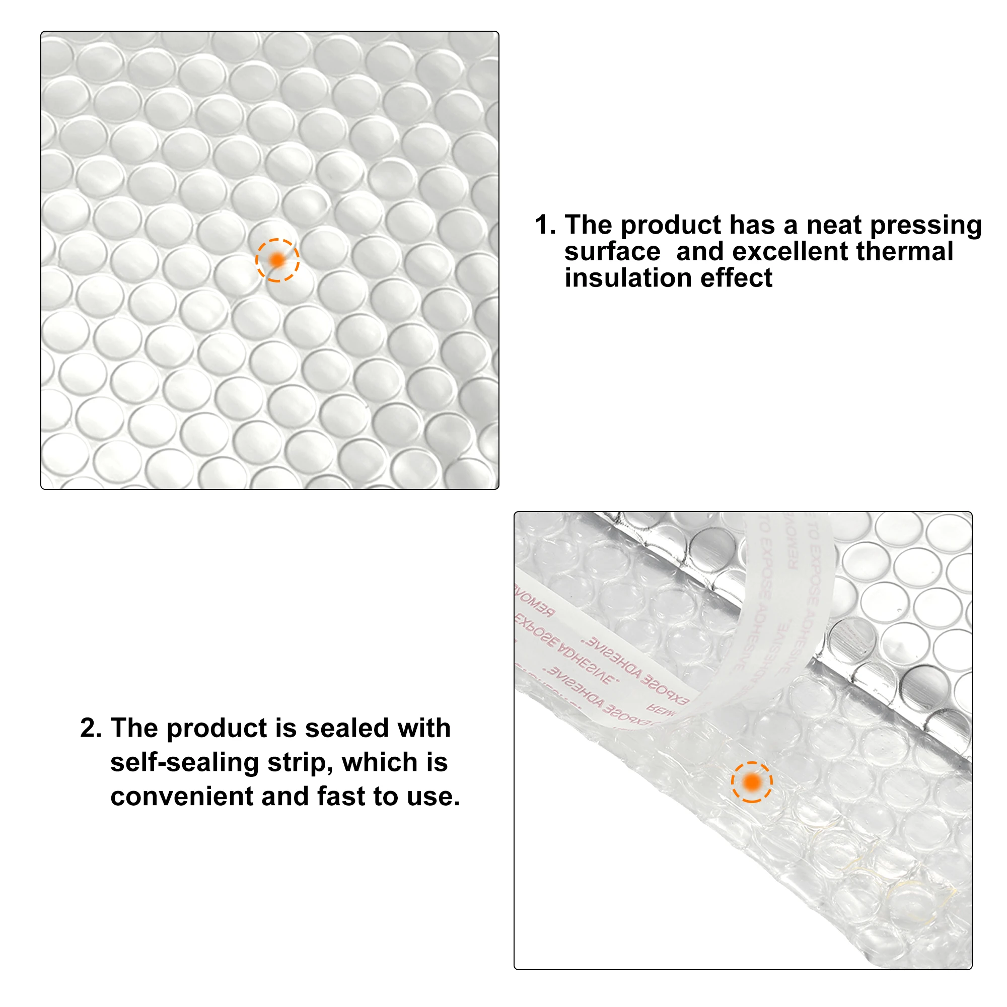 10/20/25Pcs Silver Thermal Bubble Mailer Self-Sealบรรจุภัณฑ์ถุงบรรจุภัณฑ์ของขวัญเบาะจัดส่งซองฟอยล์Mailing Envelope