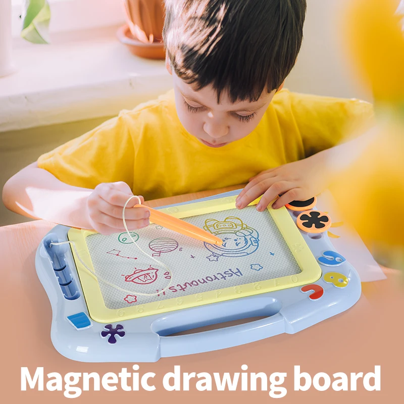 

Magnetic Drawing Board Blue Graffiti Lowercase Board Erasable Writing Sketch Board Educational Learning Toy Holiday Gift