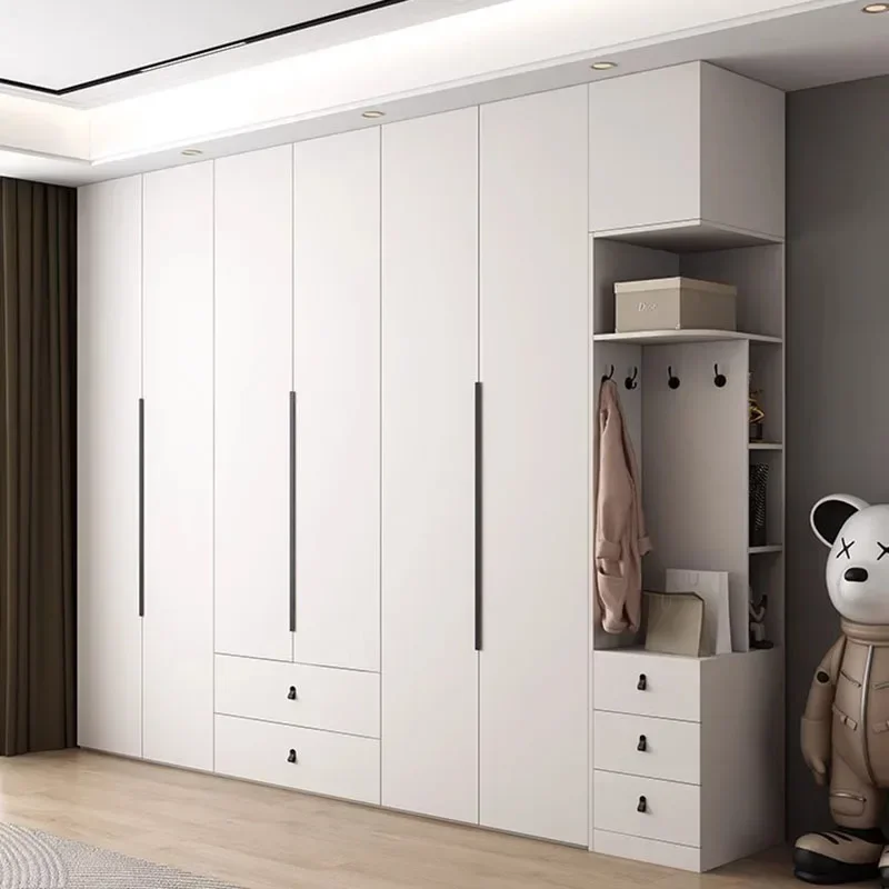 

Luxurious European Wardrobe Modern Wooden Clothes Storage Wardrobe Room Organization Armario Multiuso Bedroom Furniture