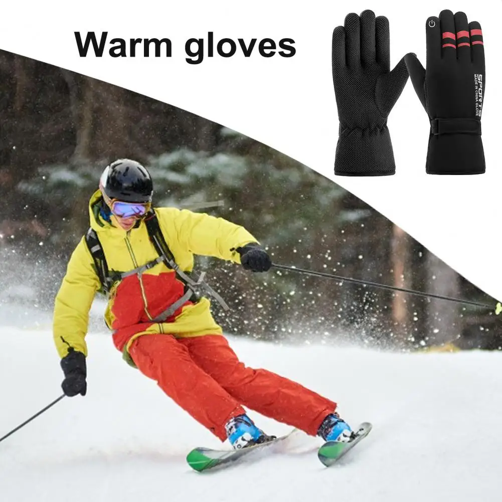 Winter Work Gloves Winter Waterproof Cycling Gloves for Women Men Touch Screen Non-slip Warm Fleece Lining Ideal for Outdoor