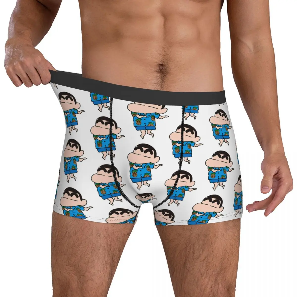 

Crayons Shin-chans Underwear Men Shorts Briefs Sexy Soft Boxer Shorts High Quality Custom DIY Plus Size Underpants