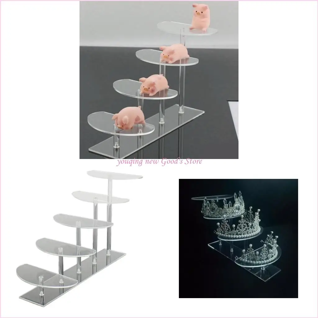 

57QA Подставка для колец Нерегулярный многослойный небольшой кронштейн для ювелирных изделий Подставка для десерта и торта