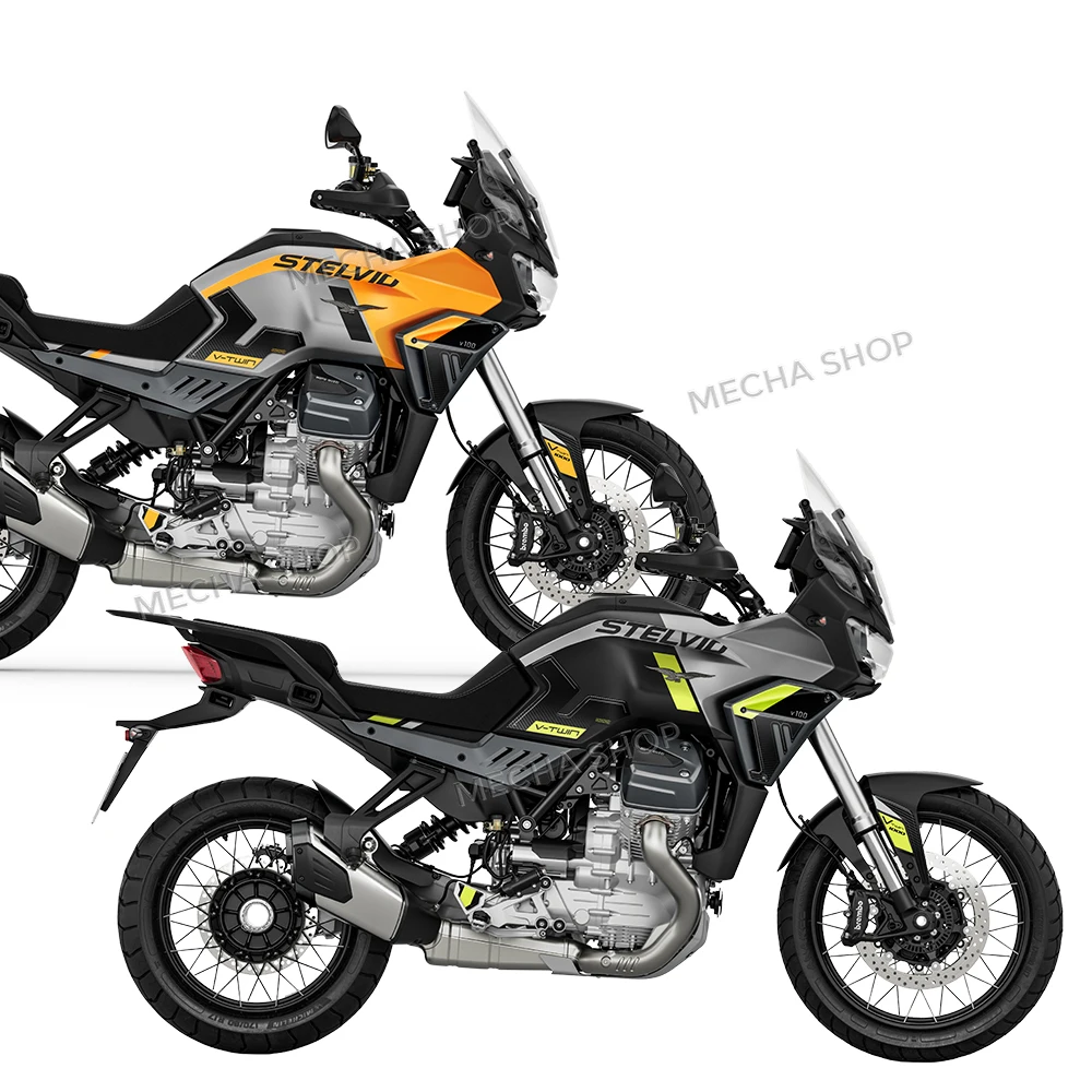 For Moto Guzzi Stelvio 2024 2025 2026 3D Resin Handguard Stickers Motorcycle Hand Guard Shield Protection Decals Tank Mat Kit