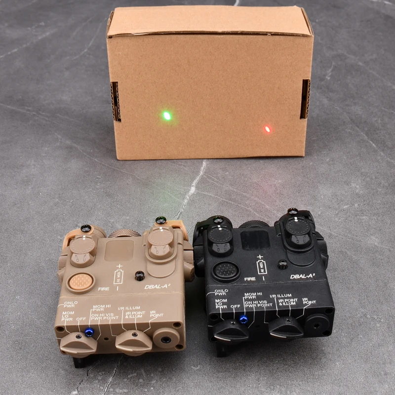 Airsoft DBAL A2 Red Green Dot Laser Wiht Pressure Switch Tacitcal Hunting Weapon Light Fir 20mm Rail