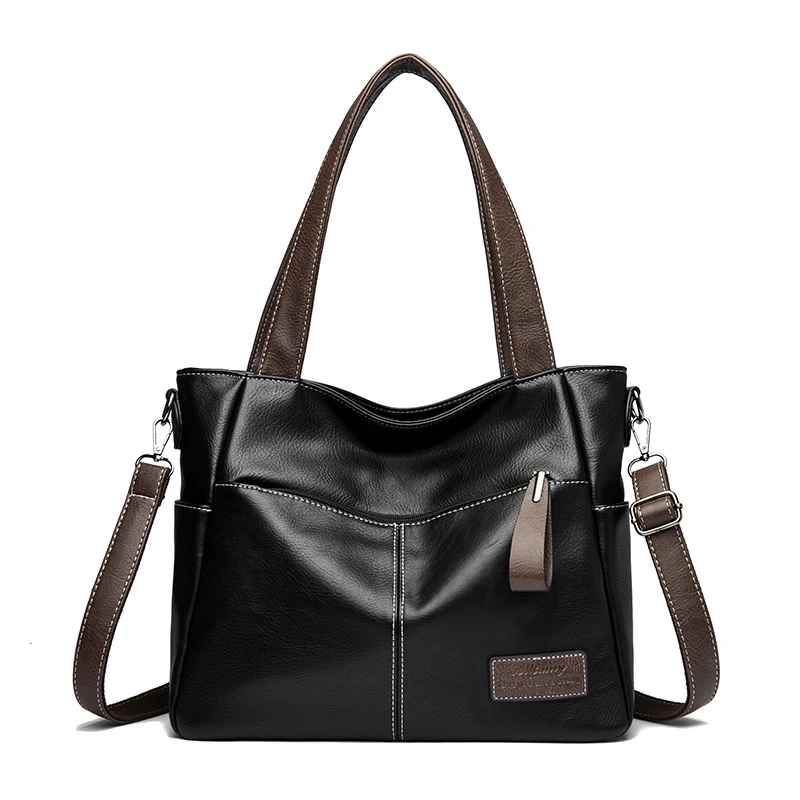 Large-Capacity Simple Tote Bag for Women, Multi-Purpose Shoulder Bag, Crossbody Bag, Handbag, Available in Eight Colors, Wear-Resistant Commuter Bag for Women
