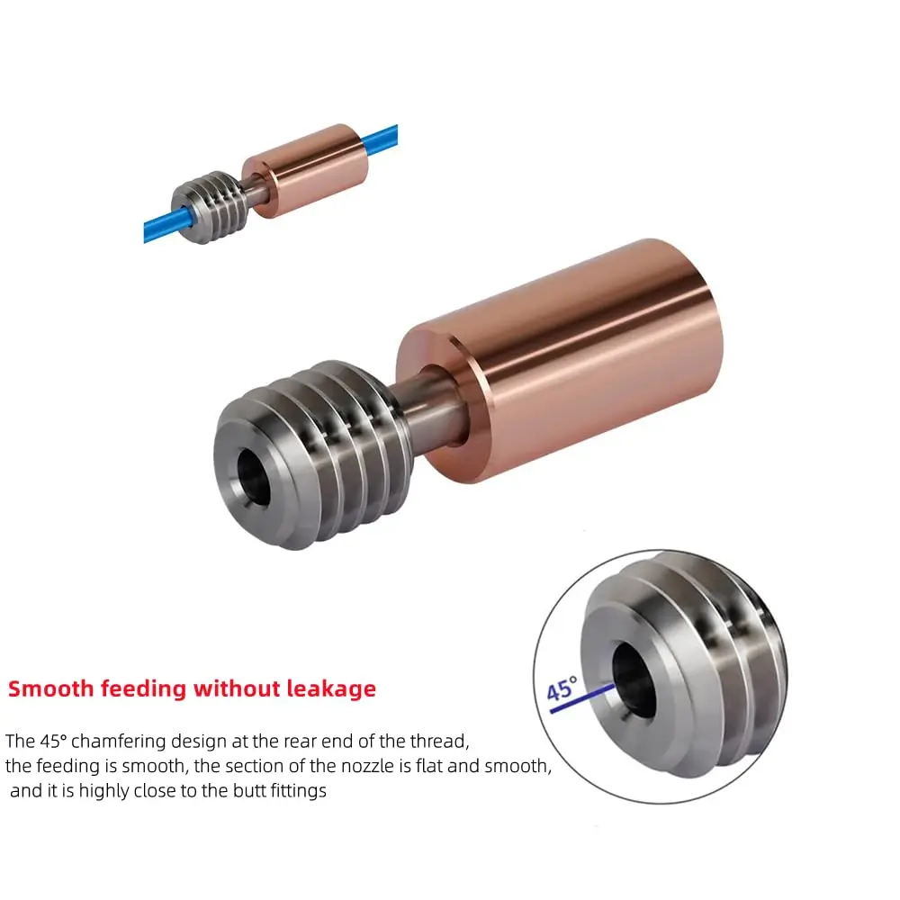 Creality Offizielles Ender3 Halsrohr aus Titanlegierung, Bimetall-Heatbreak, für Ender3 S1/3 V2/3 Pro/Ender 5/CR-6 SE/CR-5 PRO/CR10 – Detail 4