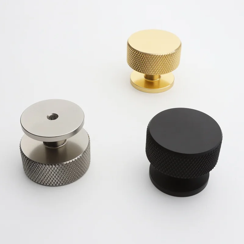 Simple Round Drawer Knobs in Various Shapes Aluminum Alloy Furniture Handles Kitchen Cabinet Handles Decorative Hardware