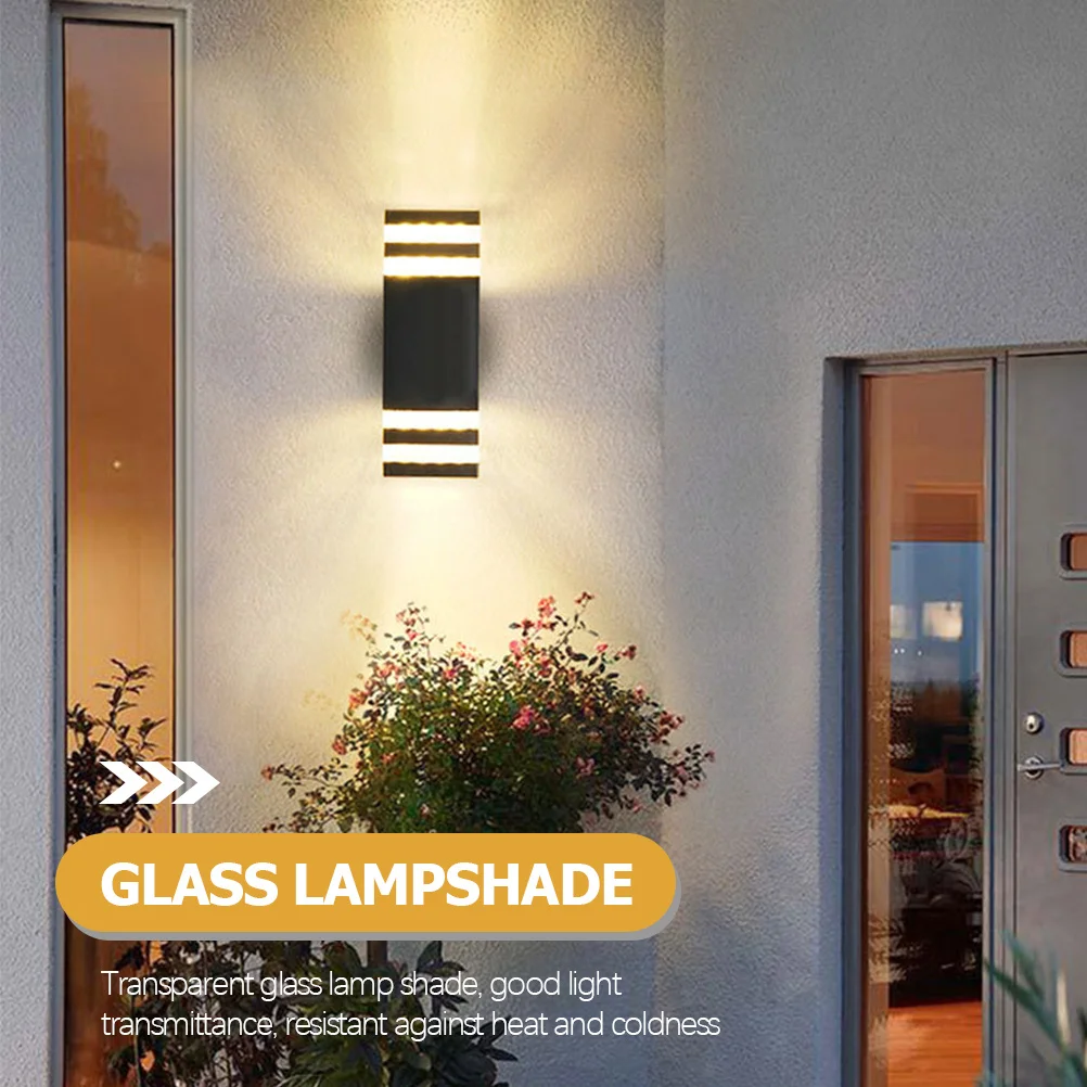

Aluminum Wall Lamp Double Head GU10 Socket Exterior Lights Waterproof Outdoor Patio Porch Foyer Bedroom Kitchen Easy