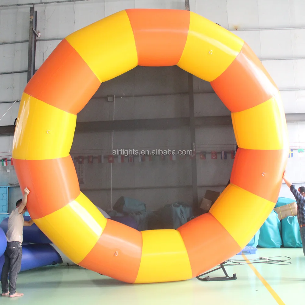 Luchtdichte Fabriek Verkoop Hoge Kwaliteit 0.9Mm Pvc Zeildoek Opblaasbare Grote Water Trampoline