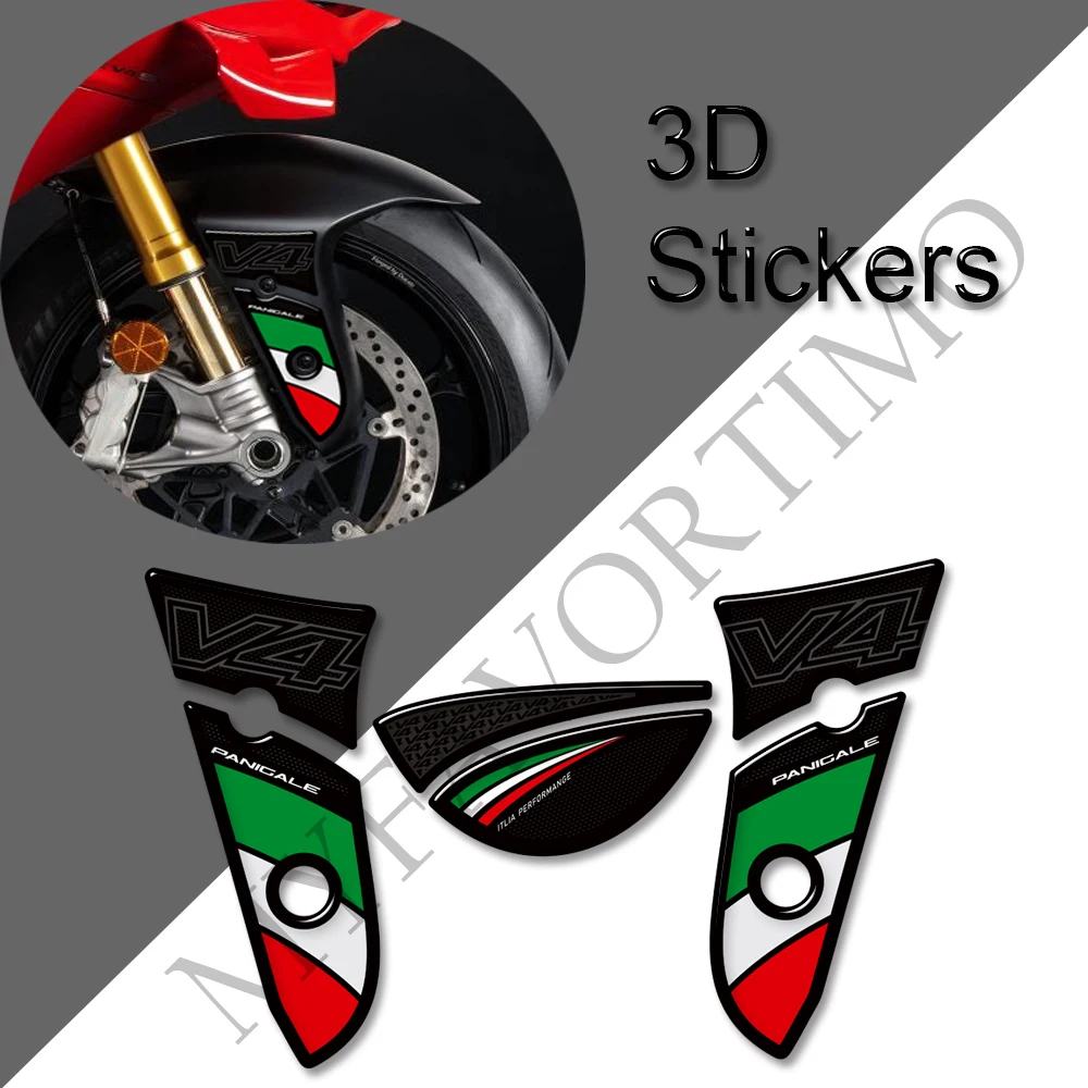 

Motorcycle Windscreen Windshield Tank pad stickers protection decals fender 3D Gel Full Set For Ducati Panigale V4 S V4S 2025