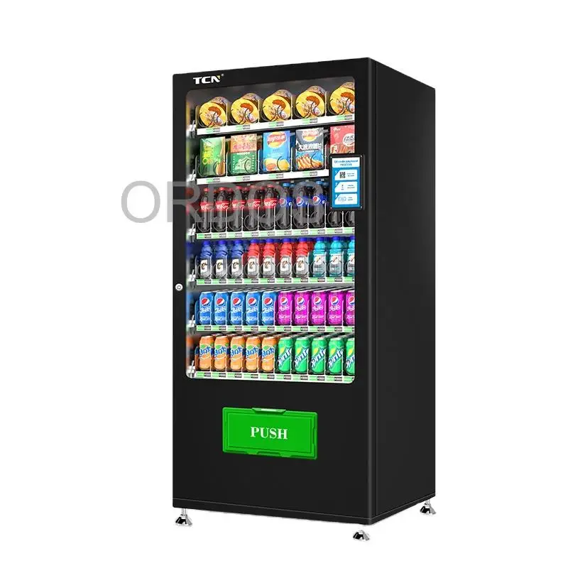 

Cashless Vending Machine Payment Vending Machine For Snacks with coin customize QR Code