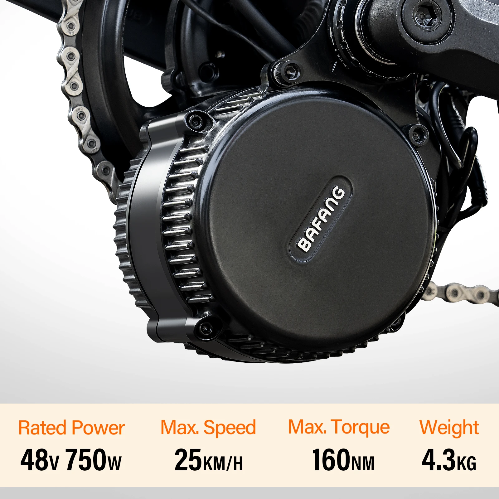 Bafang ミッドドライブモーター 48V 750W 68-73mm対応
