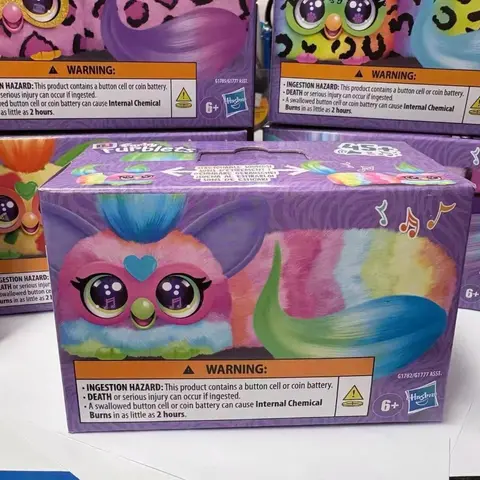 Hasbro Furby DJ Furblets Telescopic Sound Plush Toys Electronic Doll Stuffed Pet Mini Baby Figure Toy  Birthday Gifts