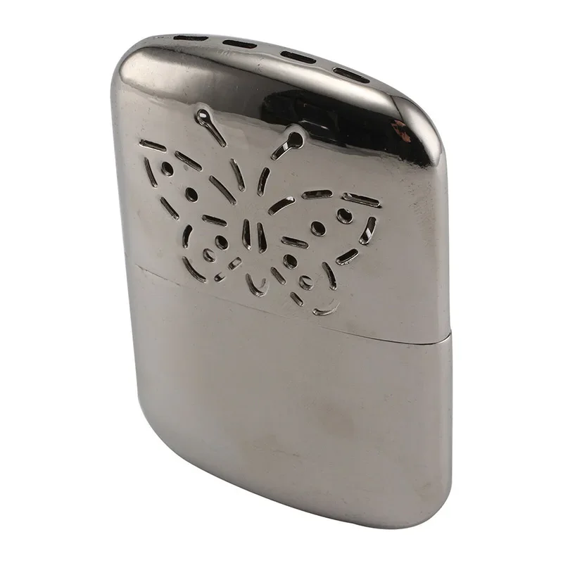 Portable Butterfly Fuel Hand Warmer Reusable Platinum Standard Pocket Handy Zinc Alloy Hand Warmers Head for Hunting Outdoor