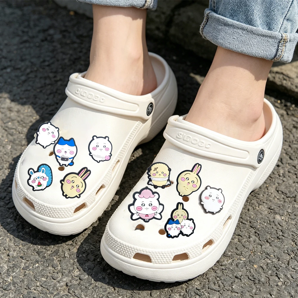 Neue 10er-Packung Kreative Niedliche Japanische Cartoon-Serie PVC-Schuhzubehör Passend für Armbänder Lochschuh-Dekorationen DIY Abnehmbare Modische Geschenke – Detail 6