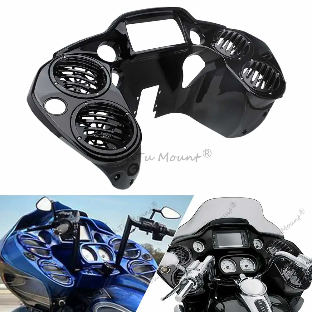 

Motorcycle Inner Fairing With 4 Speaker Pods Fits For Harley Touring Road Glide Cvo/Se Special St Limited Ultra 2015-2025 Black