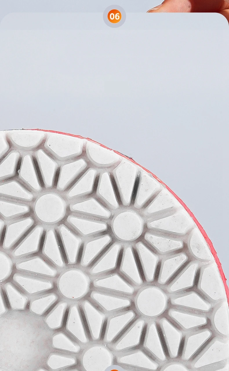 Integrierte Polierscheibe zum Trimmen von Steinen, Diamant-Polierpads, Schleifscheibe für Marmor, Granit, Edelsteine, Nass- und Trockenpolierpads – Detail 5