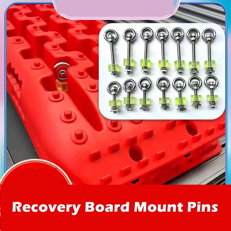 Recovery Board Mount Pins, Traction Board Mounting Kits for Recovery Tracks with 4.72\