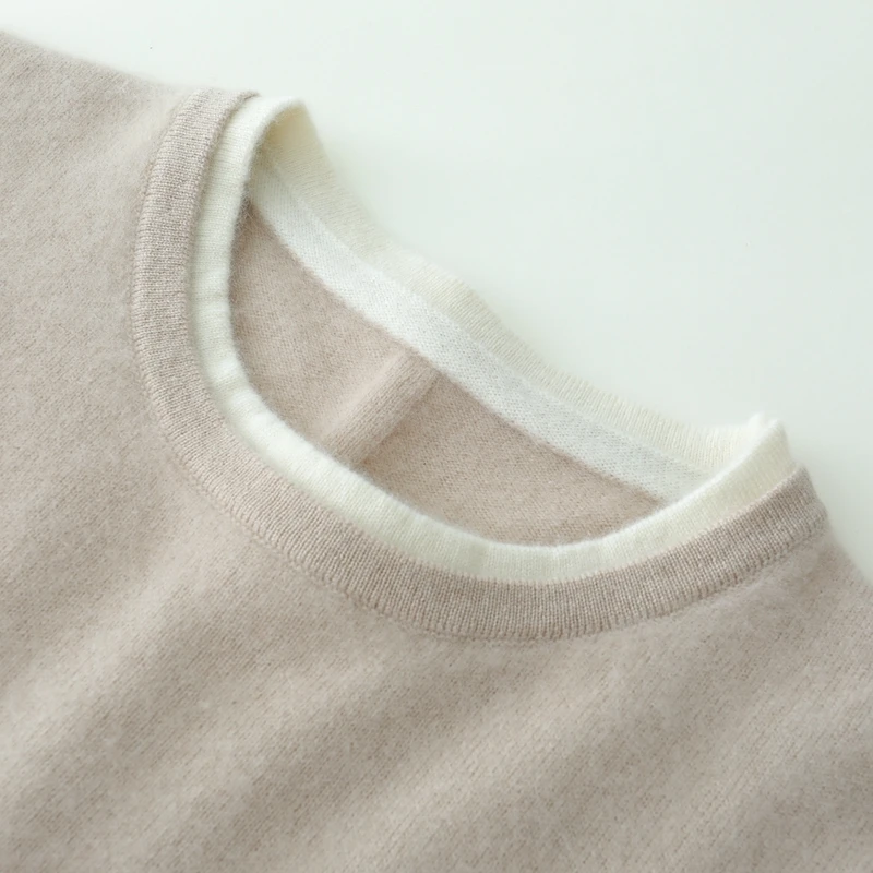 100% Cashmere Sweaters and Pullovers Women Winter Elasticity Soft Warm O-Neck Tops Female Fashion Standard Knit Jumper 4Colors