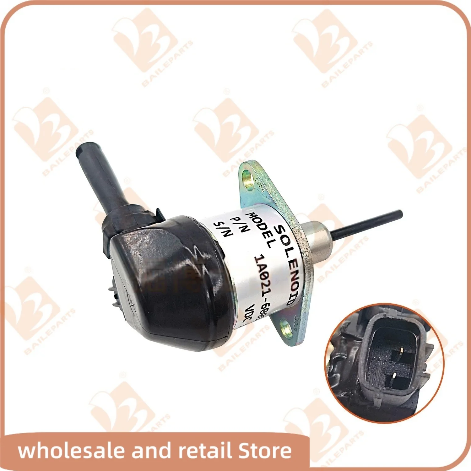 1A021-60017 12V Fuel Shut Off Solenoid For Kubota Engine 1A021-60015 1A021-60010 V2003 V2203 For Bobcat S150 S160 Solenoid