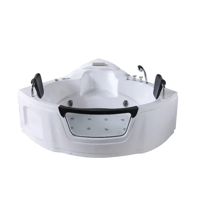 

Hotel B & B massage two-person triangle cylinder, acrylic bathtub Jacuzzi