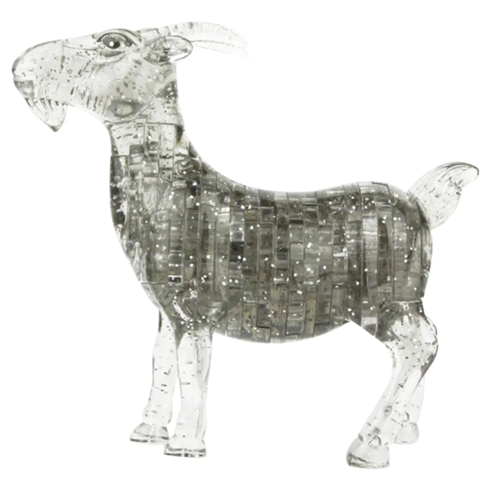 

Three-dimensional Crystal Puzzle Goat Decoration Adornment Birthday Gift Glass Ornament Desktop Toy