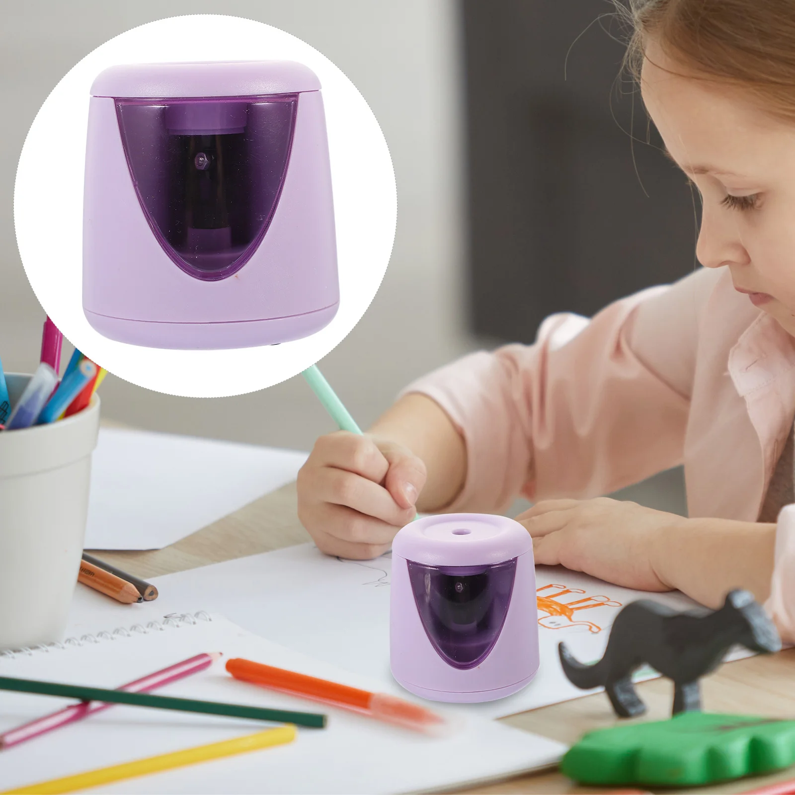 

Electric Pencil Sharpener Different Shape Pencils Kids Sharpening Tool Portable Pp Student Supply Efficient