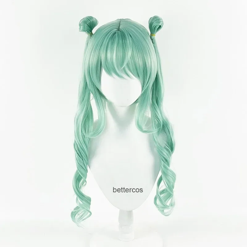 Miku Wig Anime Project Sekai Colorful Stage Cosplay MORE MORE JUMP! Green Heat Resistant Synthetic Hair Wigs   Wig Cap