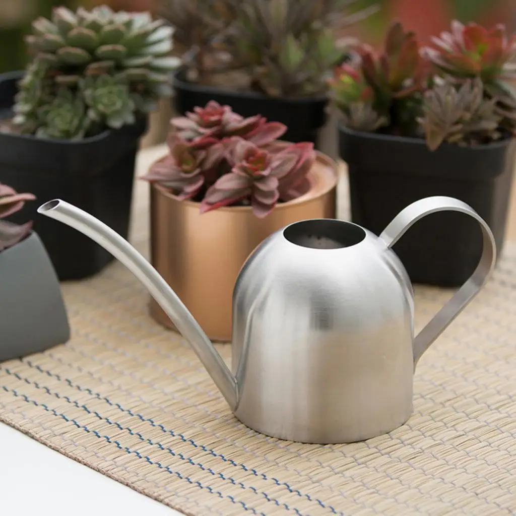 Stainless Steel Small Watering Can Long Nozzle Design Makes Watering More Convenient And Efficient