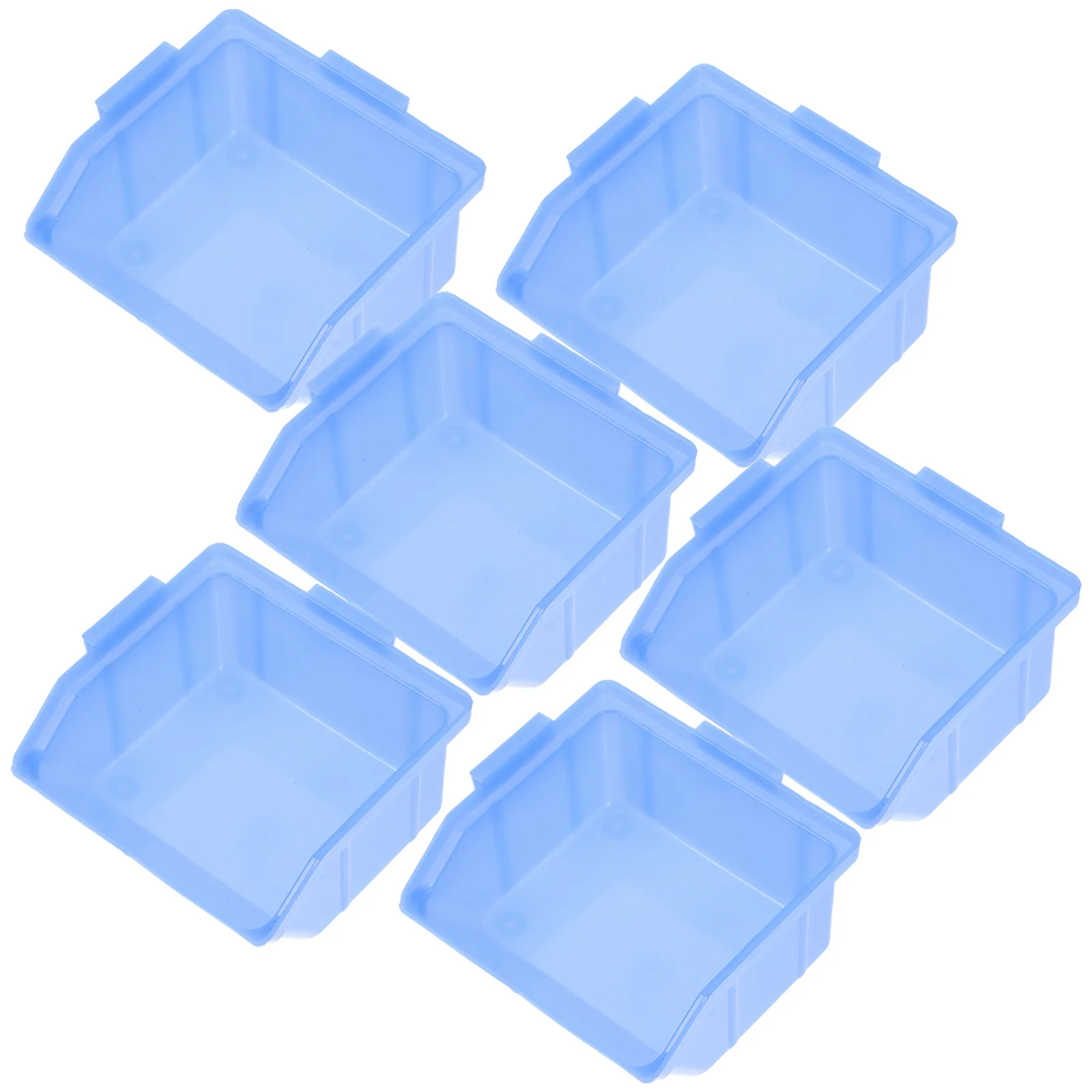 6 Pcs Hardware Accessories Box Parts Storage Warehouse Supplies Tool Small Compact Boxes Bins Containers