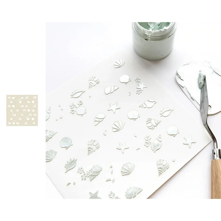 2026 New Floral Text Combination Stencil for DIY Scrapbooking Card Making Stencils Embossing Craft Decoration