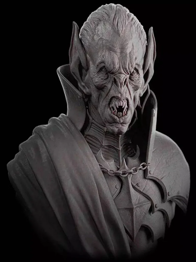 

Неокрашенный комплект 1/10, бюст старого вампира-солдата, фигурка из смолы, миниатюрный гаражный комплект