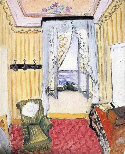 100% handmade Abstract Flower  famous oil painting on canvas wall art,My Room at the Beau rivage 1918 by Henri Matisse