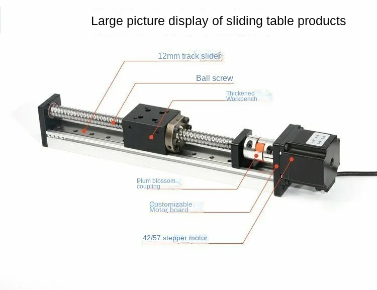 FLS Ball Precision Screw Rod Linear Slide Guide Rail of Module 57 Stepper Motor Cross Workbench