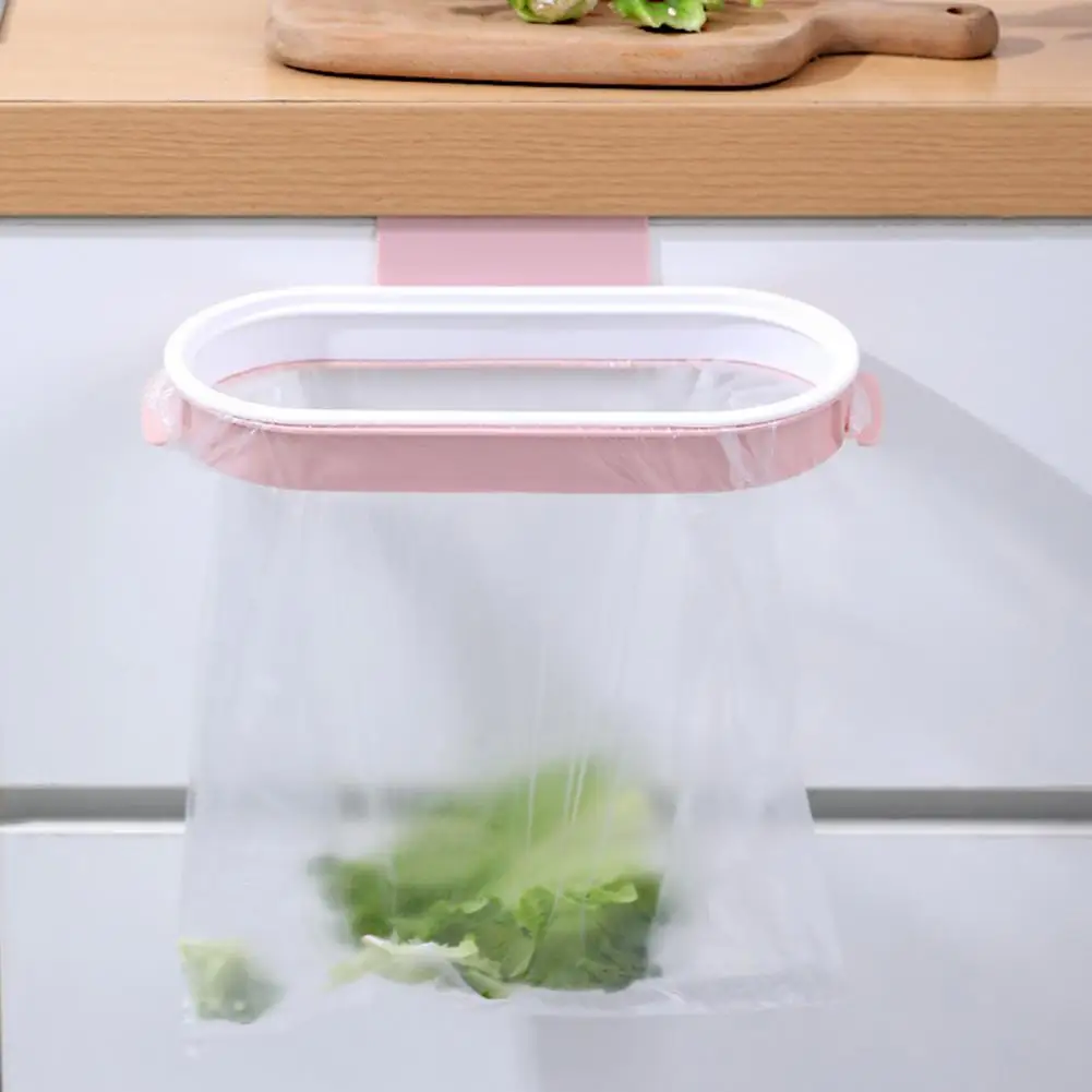 Garbage Rack with Lid Kitchen Sink Trash Bag Holder Odor-control Garbage Rack with Secure Bag Holder Easy for Cabinet