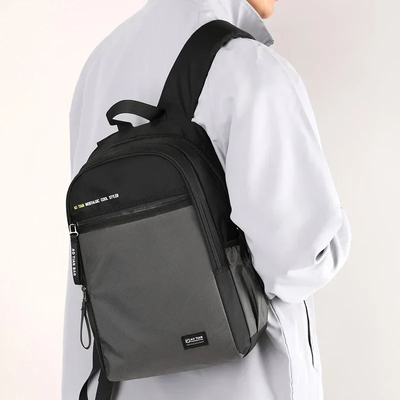 High Quality Men Backpack Waterproof Travel Rucksack Teenagers Boys Casual  Shoulder Bag mochilas 2024 New backpacks 가방 bolsas