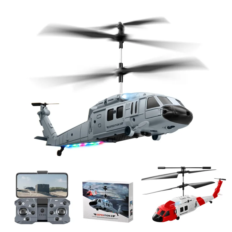 RC Flugzeug Black Hawk Drone Aufklärung Hindernis Vermeidung Hubschrauber HD Luftaufnahmen Lange Ausdauer RC Flugzeug Spielzeug