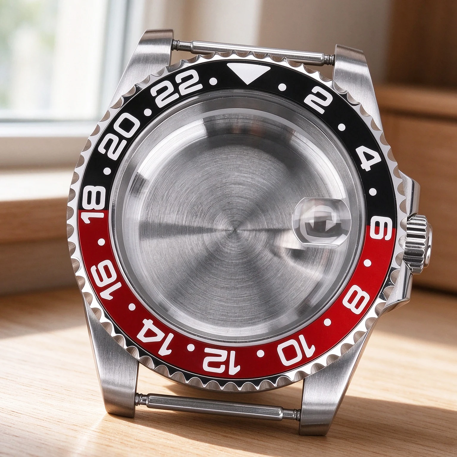 NH35 Case 40MM Watch Case Ceramic Insert Sapphire Glass Replacemet Parts For GMT NH35 NH36 NH38 NH34 Miyota8215 ETA2824 Movement