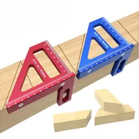 Multi Angle Measuring Ruler 45/90 Degree Plastic Carpentry Square Protractor Drawing Line Ruler Meter Triangle Layout Tool